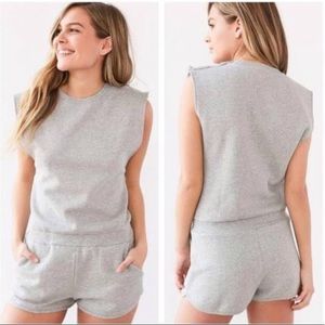 UO | BDG | Muscle Sweat Romper NWT Gray | Sz S